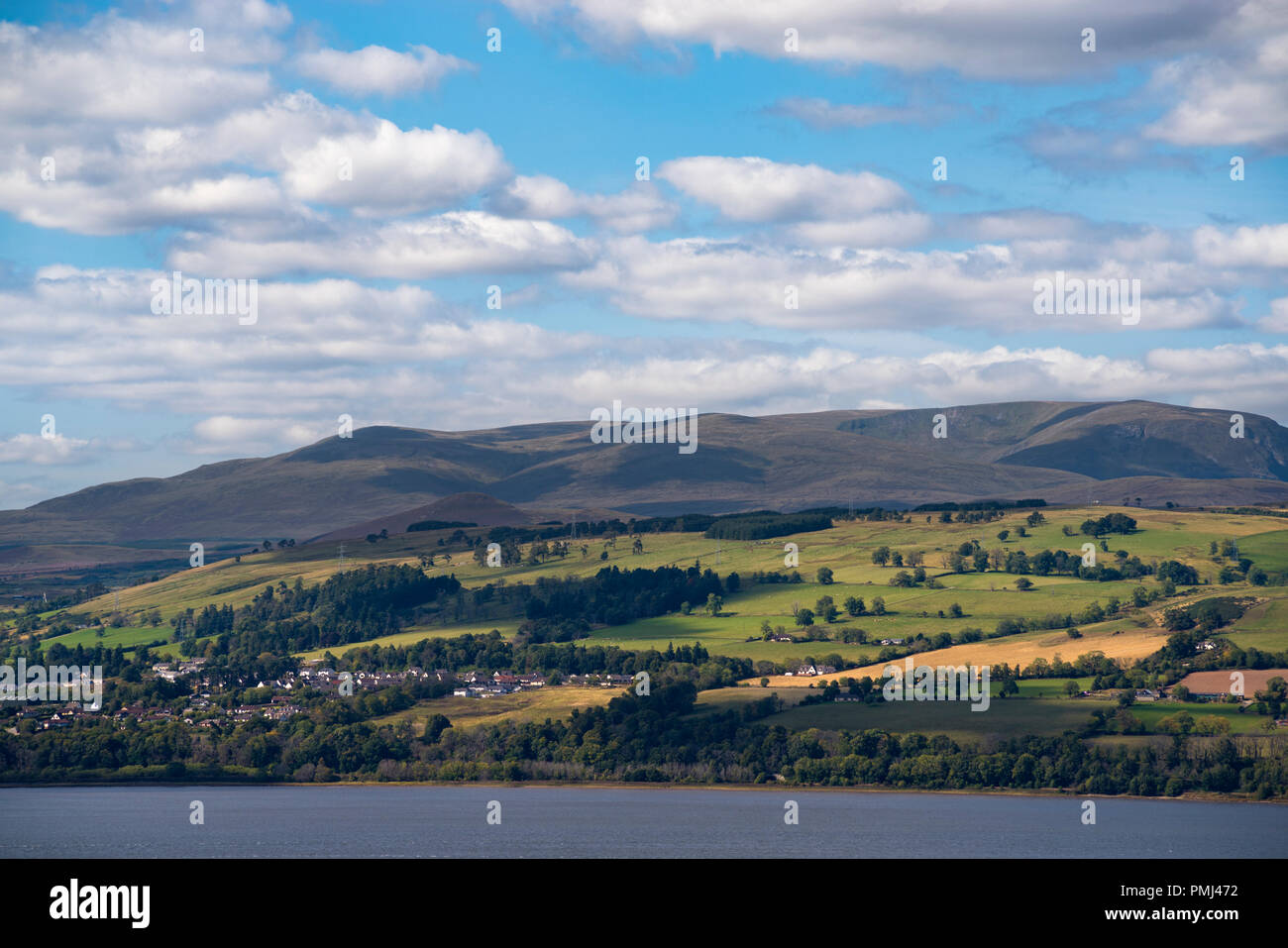 View towards Ben Wyvis (1046m) from the Black Isle,Ross and Cromarty, Scotland,UK Stock Photo