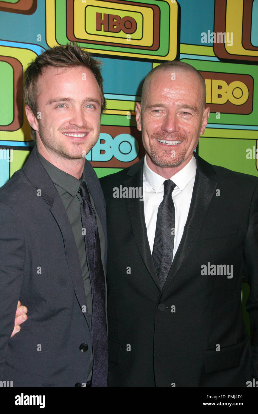 Aaron Paul & Bryan Cranston 01/16/11 "68th Golden Globe Awards HBO