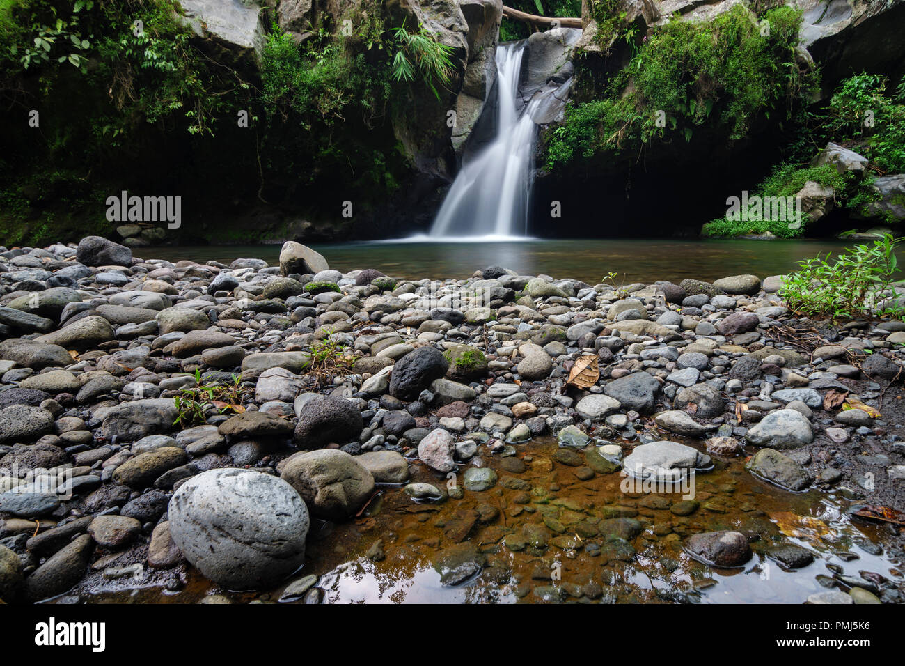 Waterfall, Lombok, Indonesia Stock Photo