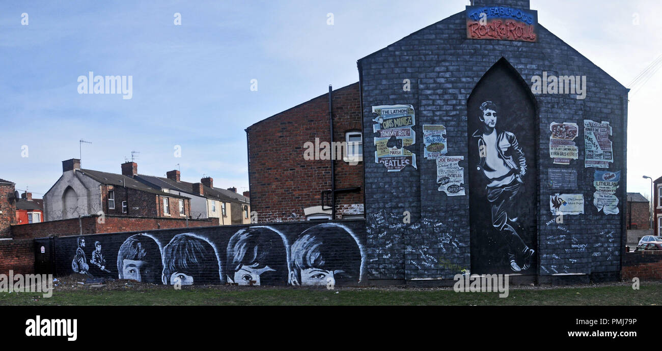 Around the UK - The Beatles Street Art Stock Photo