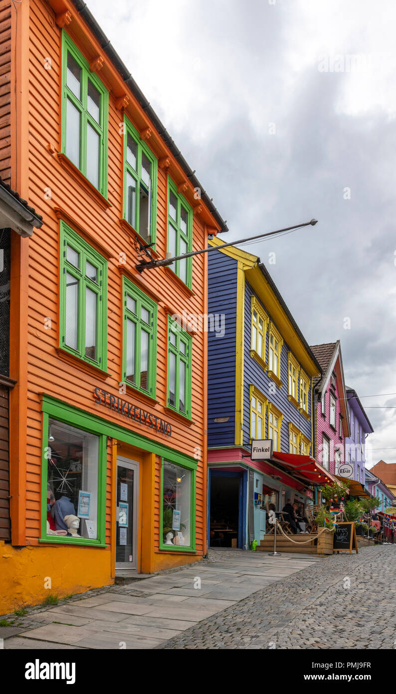 Colourful shops, bars, cafes and restaurants in this popular busy ...