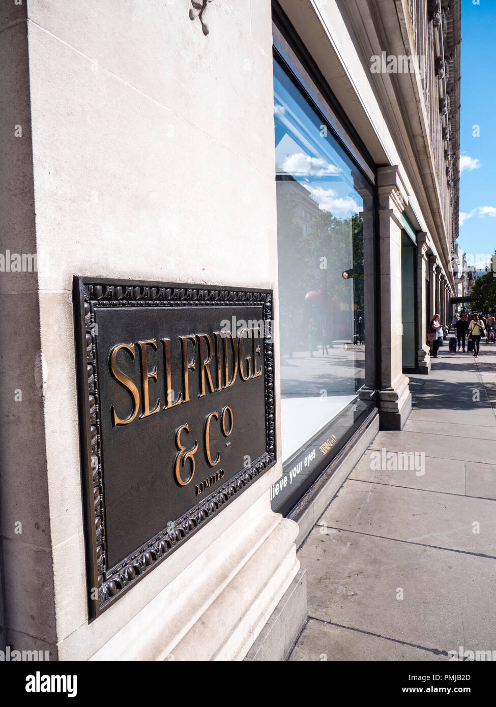 Selfridges and Co Plaque, Selfridges, Oxford St, London, England, UK