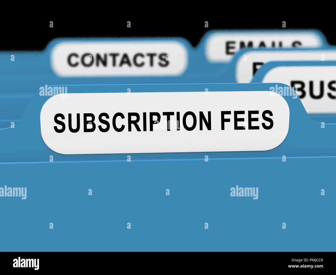 Subscription Fee Plan Registration Price 3d Rendering Means Charges For