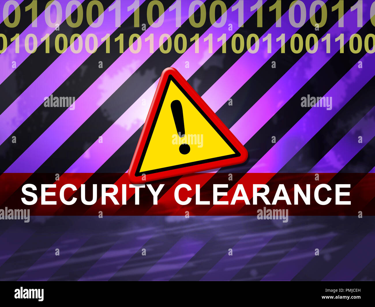 Security Clearance Cybersecurity Safety Pass 2d Illustration Means Access Authorization And