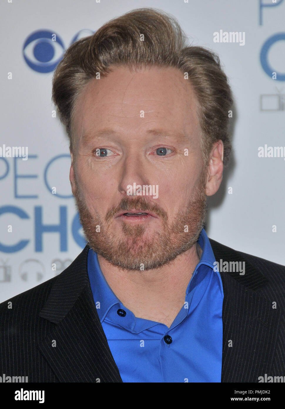 Conan O'Brien at the 2011 People's Choice Awards - Press Room held at the Nokia Theatre L.A. Live in Los Angeles, CA. The event took place on Wednesday, January 5, 2011. Photo by PRPP Pacific Rim Photo Press / PictureLux Stock Photo