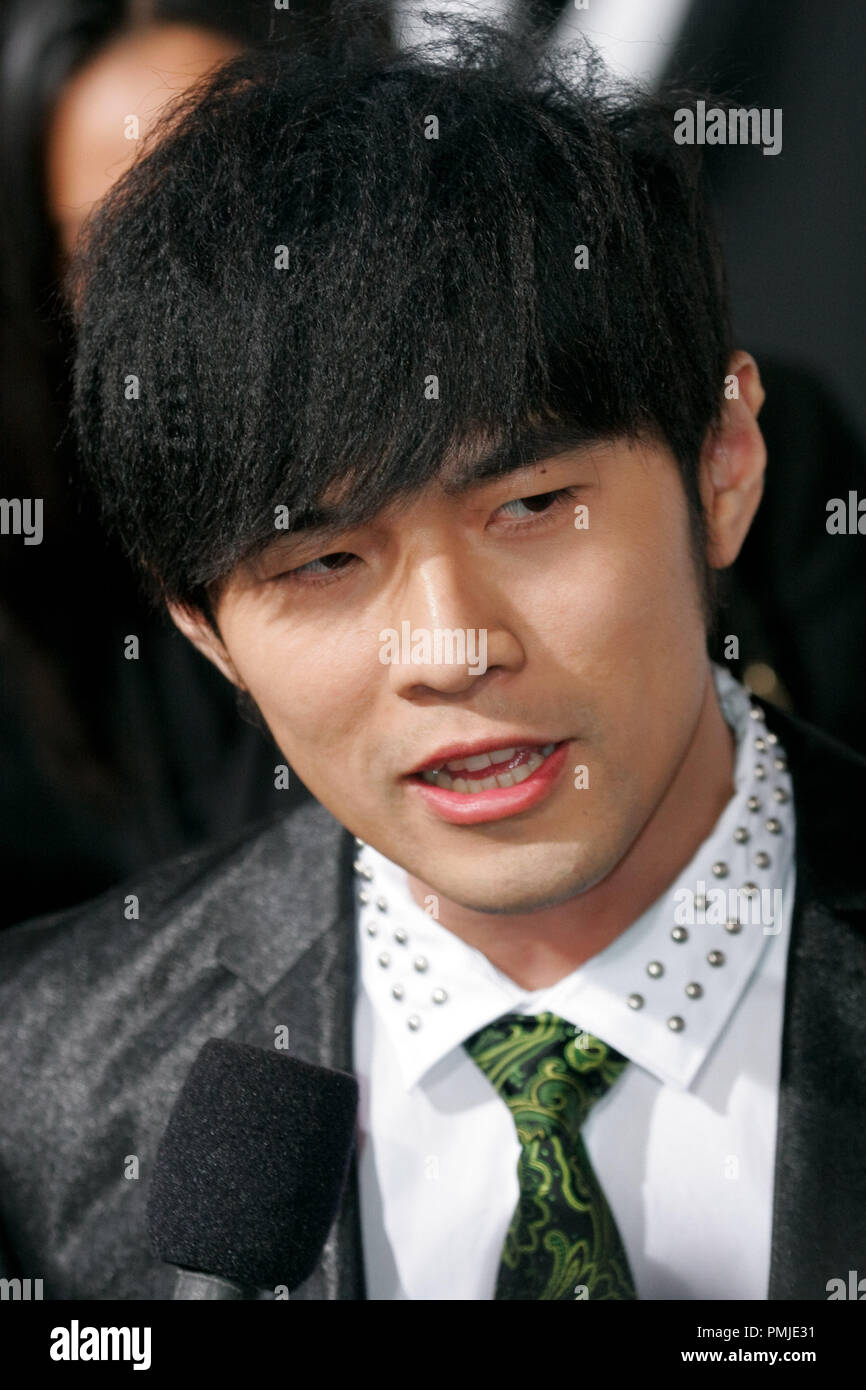 Jay Chou at the Premiere of Screen GemsColumbia Pictures' "The Green