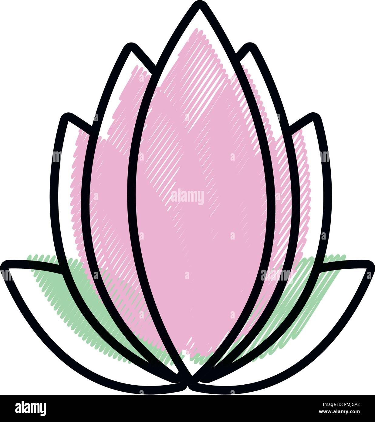 lotus flower icon over white background, vector illustration Stock ...