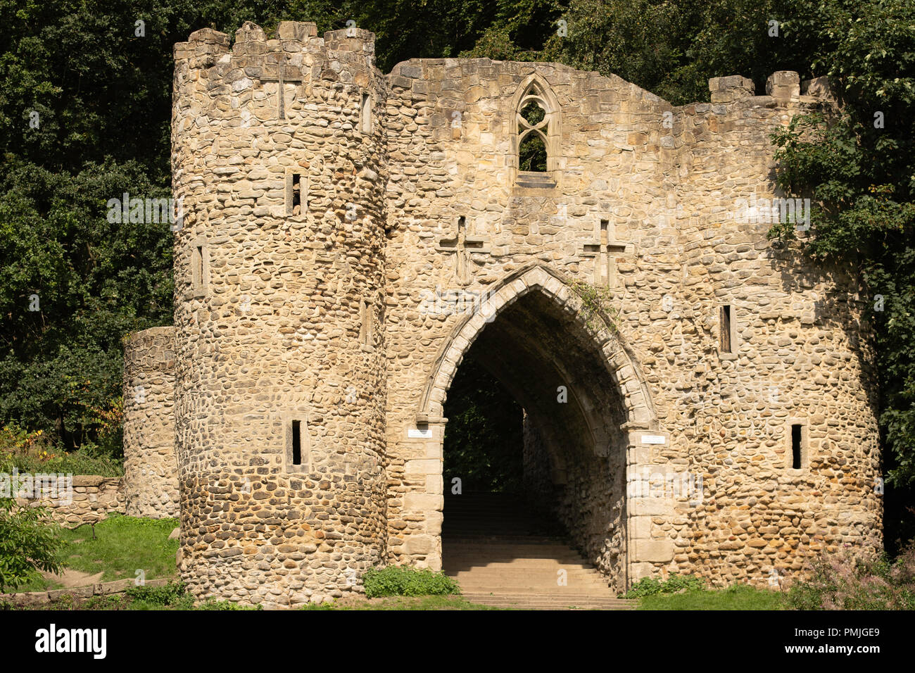 Castle Folly, Roundhay Park, Leeds, West Yorkshire, England, UK. Stock Photo