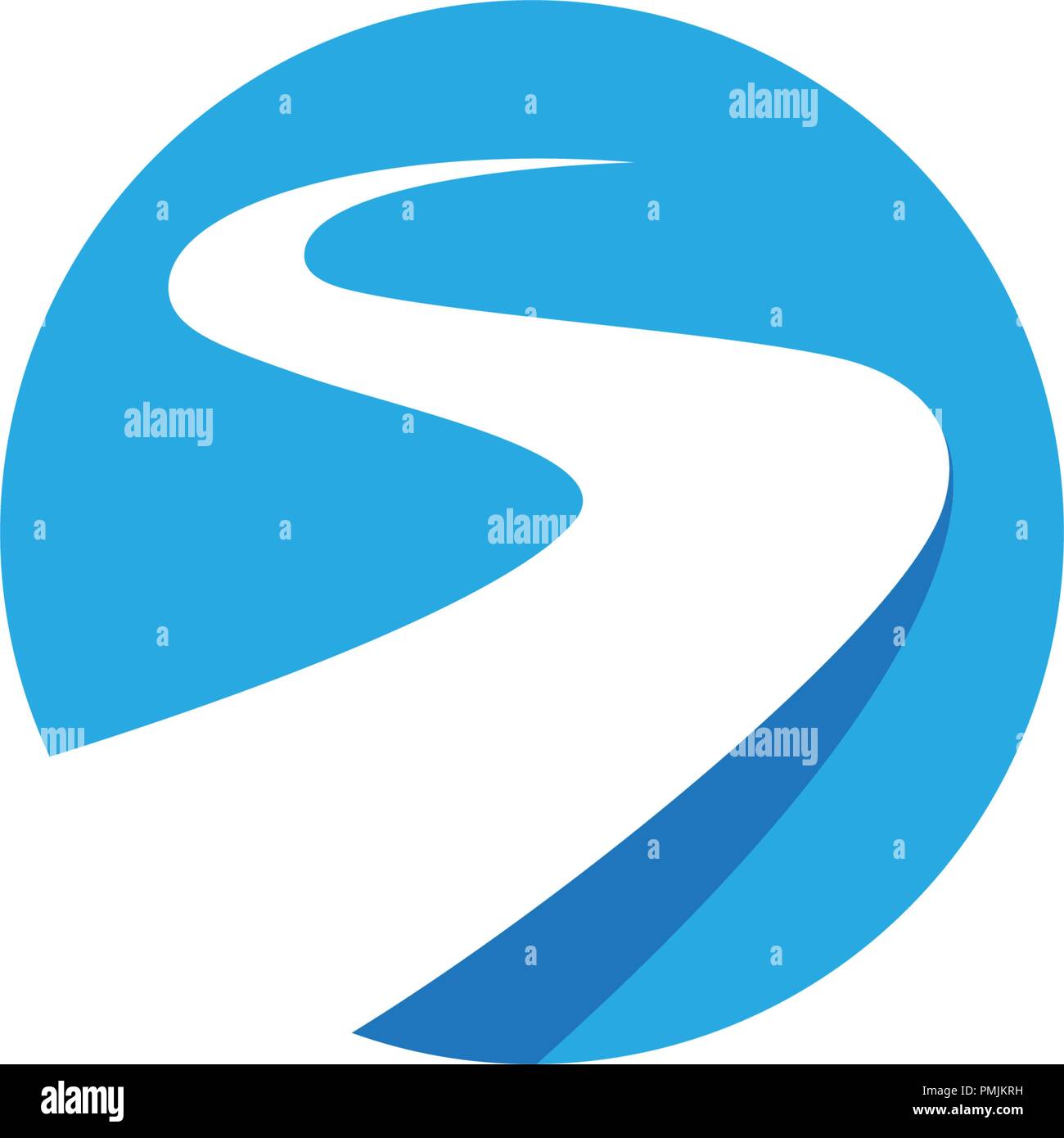 S Letter River Logo Template vector icon illustration design Stock ...