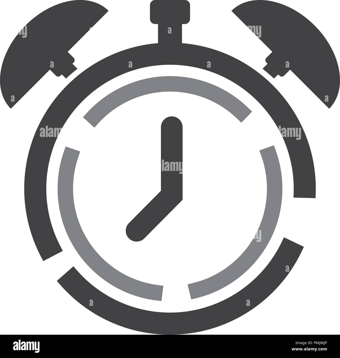 clock icon vector flat illustration design template Stock Vector