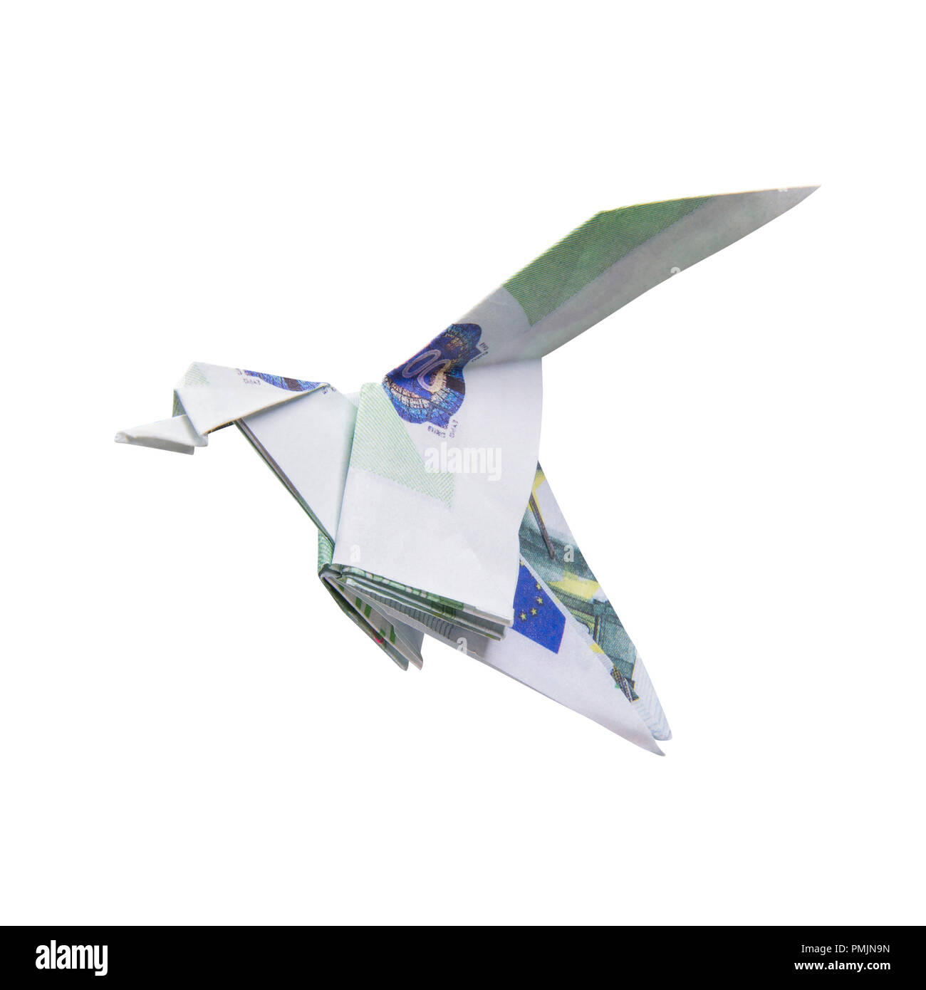 Origami Bird from banknotes Stock Photo - Alamy