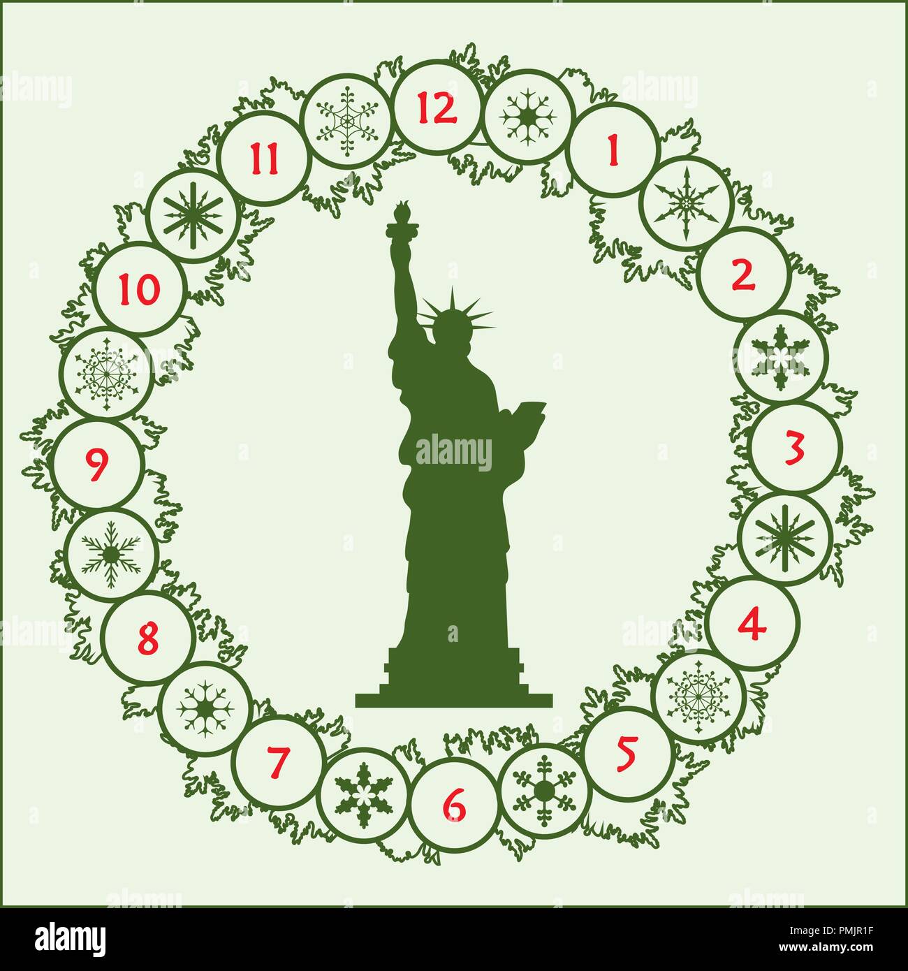 Tourism new york christmas Stock Vector Images - Alamy