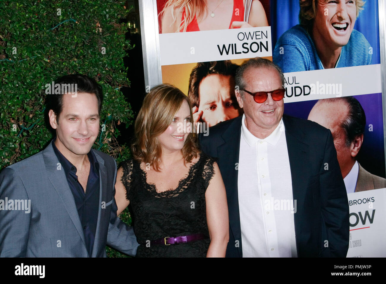 Paul Rudd, Julie Yaeger and Jack Nicholson at the Premiere of Sony Pictures' 'How Do You Know'. Arrivals held at Mann Village Theatre in Westwood, CA, December 13, 2010.  Photo by Joseph Martinez / PictureLux File Reference # 30759 049PLX   For Editorial Use Only -  All Rights Reserved Stock Photo
