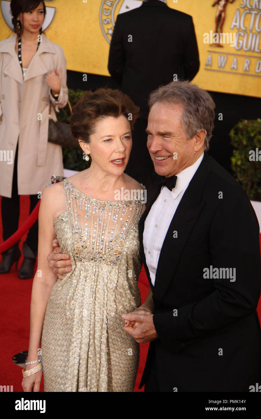 Annette Bening, Warren Beatty 01/30/2011, 17th Annual Screen Actors Guild Awards, the Shrine Exposition Center, Los Angeles Photo by Ima Kuroda /HollywoodNewsWire.net/ PictureLux Stock Photo