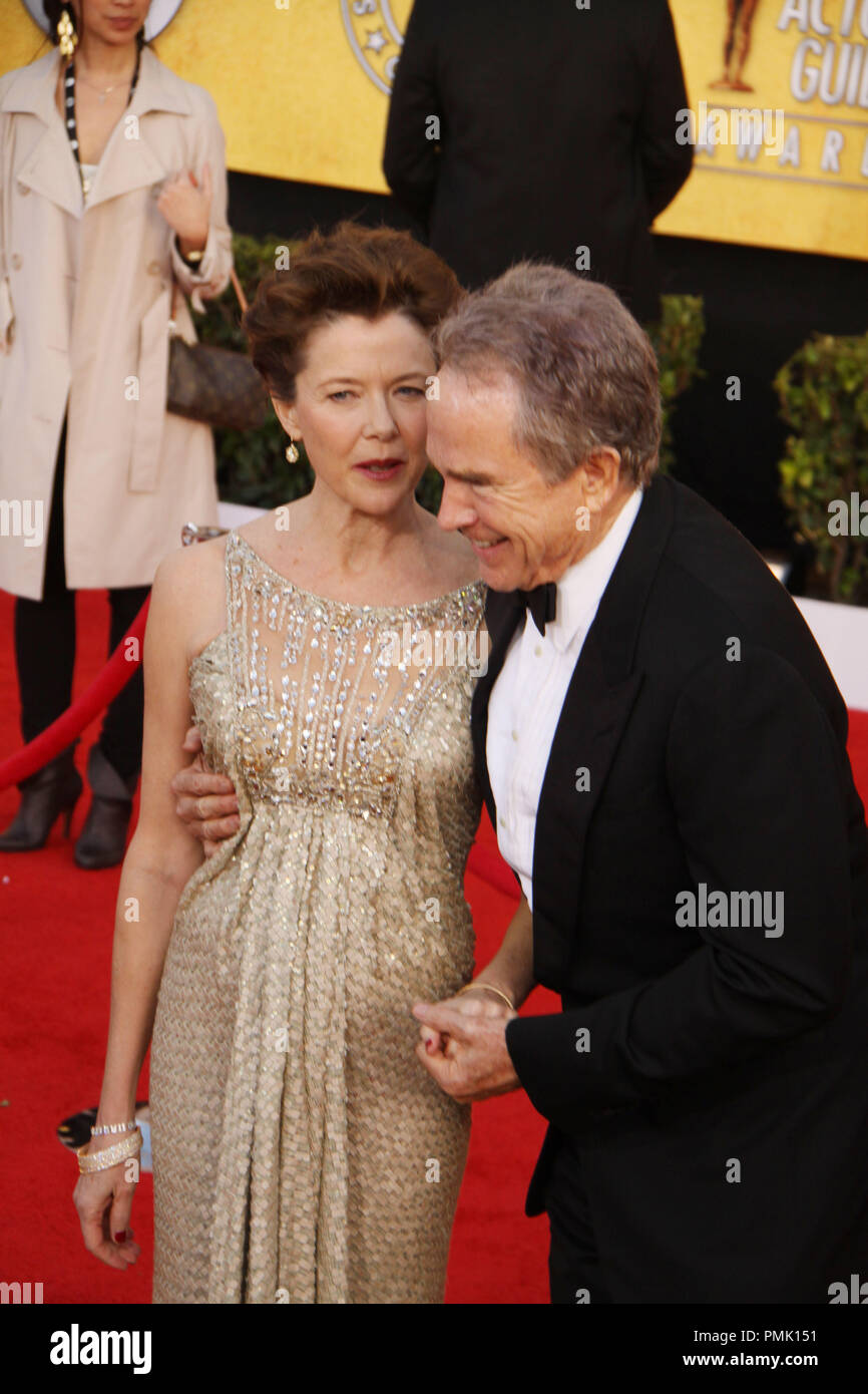 Annette Bening, Warren Beatty 01/30/2011, 17th Annual Screen Actors Guild Awards, the Shrine Exposition Center, Los Angeles Photo by Ima Kuroda /HollywoodNewsWire.net/ PictureLux Stock Photo