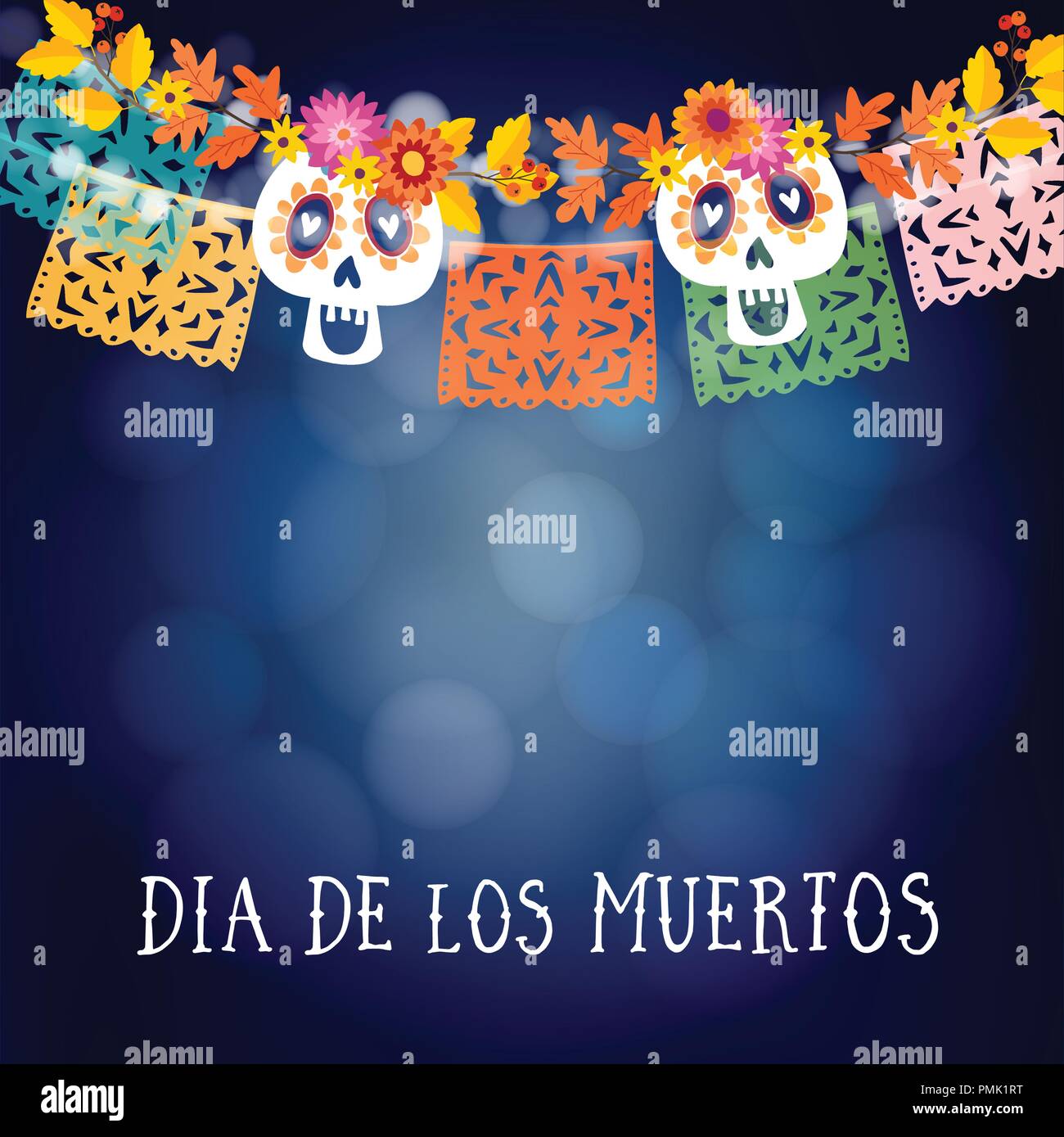 Dia de los muertos flag Stock Vector Images - Alamy