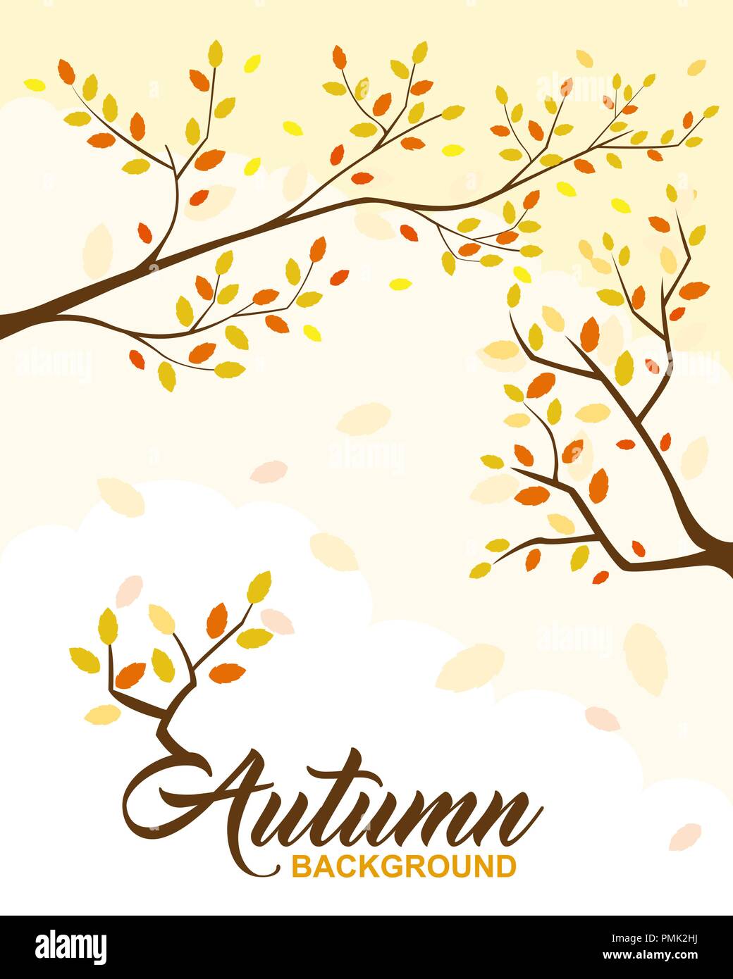 Autumn background design element Stock Vector Image & Art - Alamy