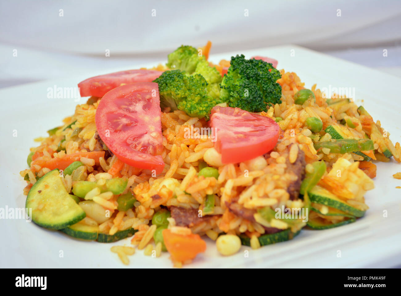 vegan rice lunch Stock Photo - Alamy