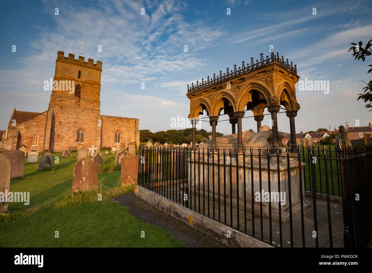 Grace Darling Grave, Bamburgh, Northumberland Stock Photo Alamy