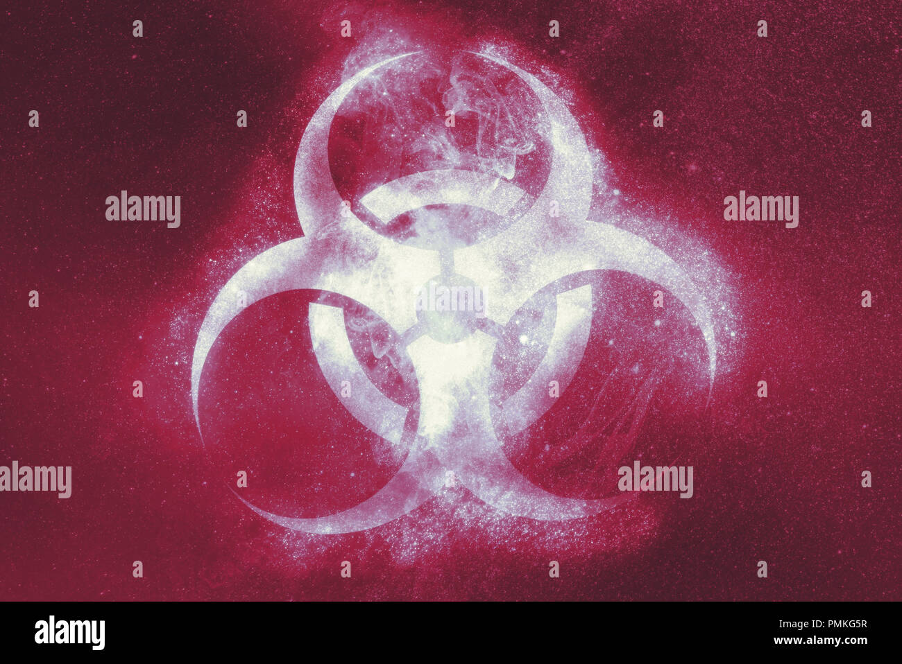 Biohazard symbol. Biohazard sign. Abstract background Stock Photo - Alamy