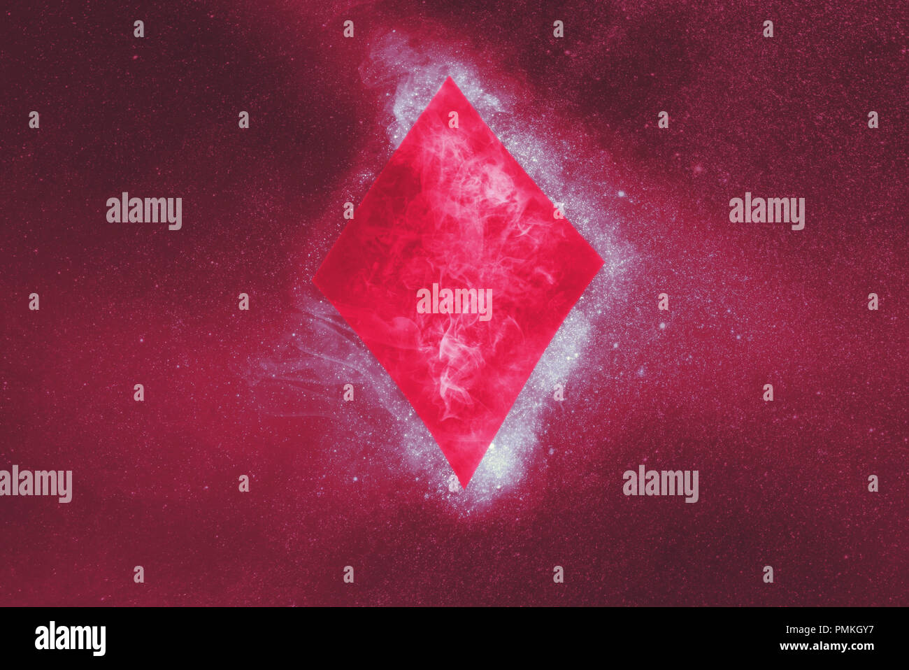 Playing card. Diamond symbol. Abstract background Stock Photo - Alamy
