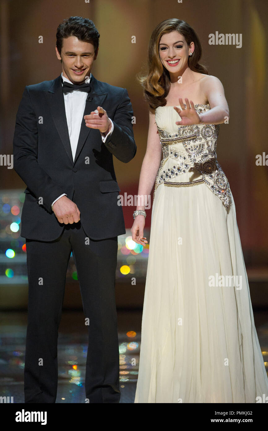 James Franco, Oscar-nominee for Performance by an Actor in a Leading Role, and Anne Hathaway host the 83rd Annual Academy Awards broadcast by the ABC Television Network from the Kodak Theatre in Hollywood, CA Sunday, February 27, 2011.  File Reference # 30871 353  For Editorial Use Only -  All Rights Reserved Stock Photo