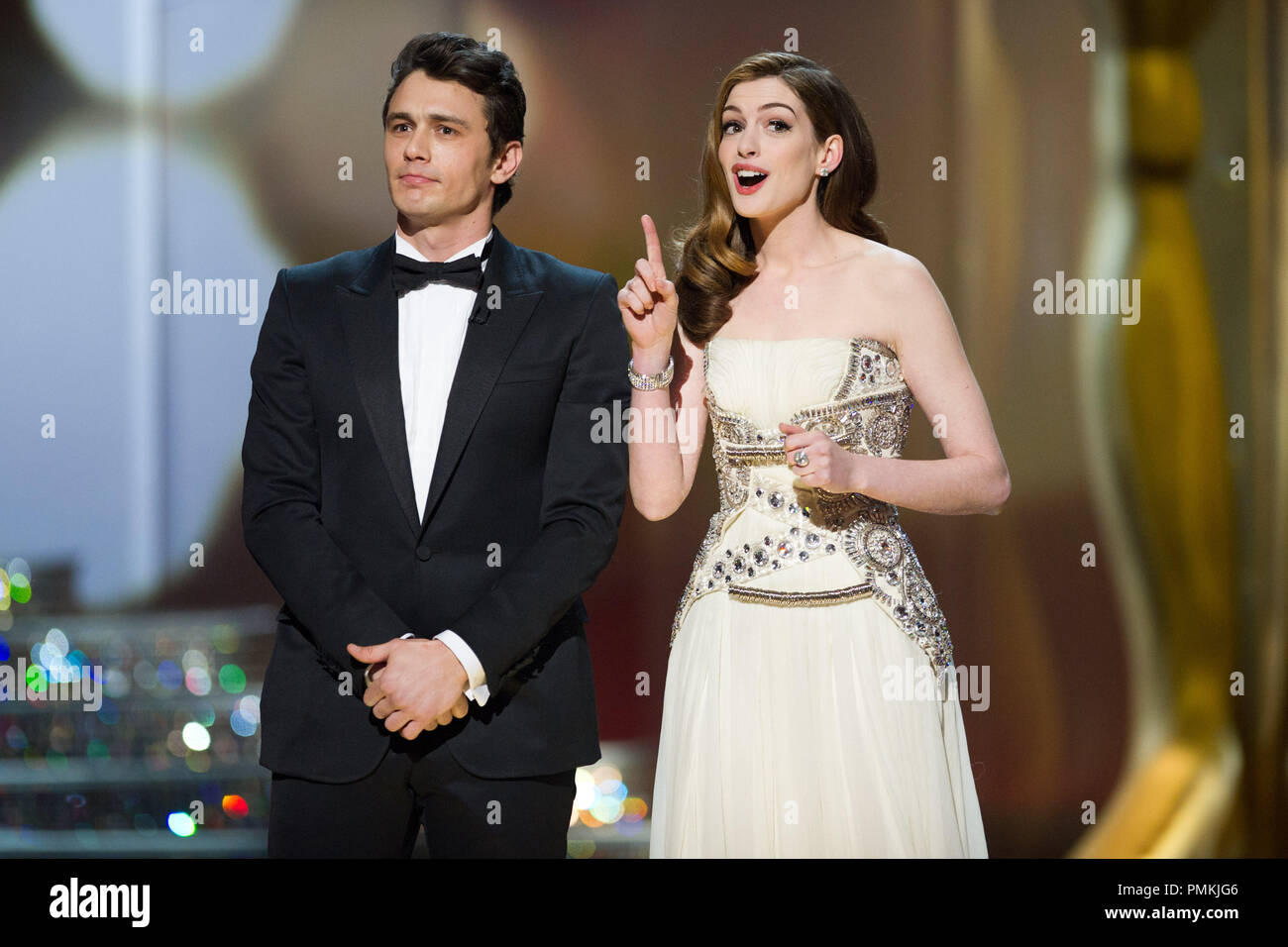James Franco, Oscar-nominee for Performance by an Actor in a Leading Role, and Anne Hathaway host the 83rd Annual Academy Awards broadcast by the ABC Television Network from the Kodak Theatre in Hollywood, CA Sunday, February 27, 2011.  File Reference # 30871 354  For Editorial Use Only -  All Rights Reserved Stock Photo