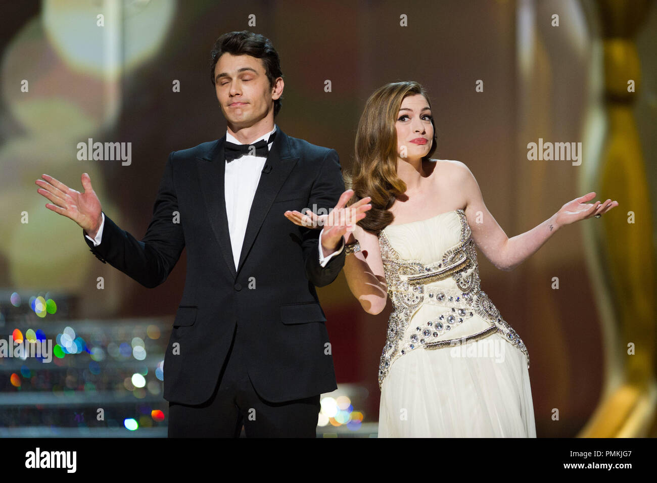 James Franco, Oscar-nominee for Performance by an Actor in a Leading Role, and Anne Hathaway host the 83rd Annual Academy Awards broadcast by the ABC Television Network from the Kodak Theatre in Hollywood, CA Sunday, February 27, 2011.  File Reference # 30871 355  For Editorial Use Only -  All Rights Reserved Stock Photo
