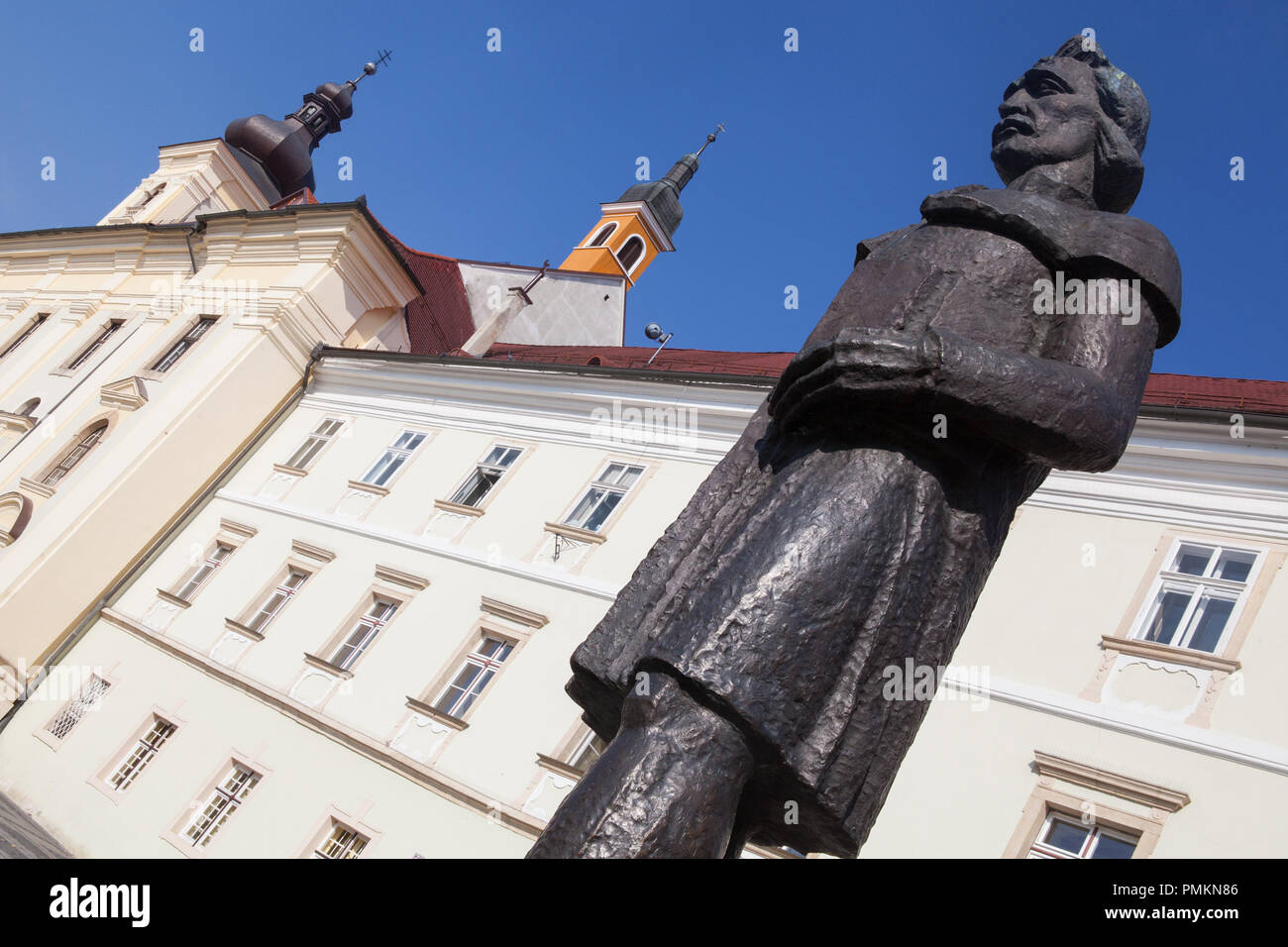 Statue of Gheorghe Lazar in Sibiu, Romania Stock Photo