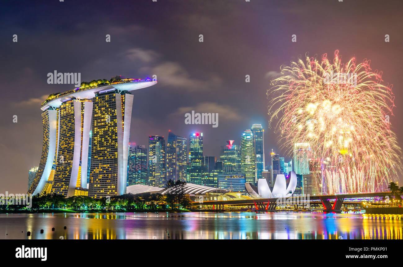 chinese new year fireworks singapore 2025 marina bay