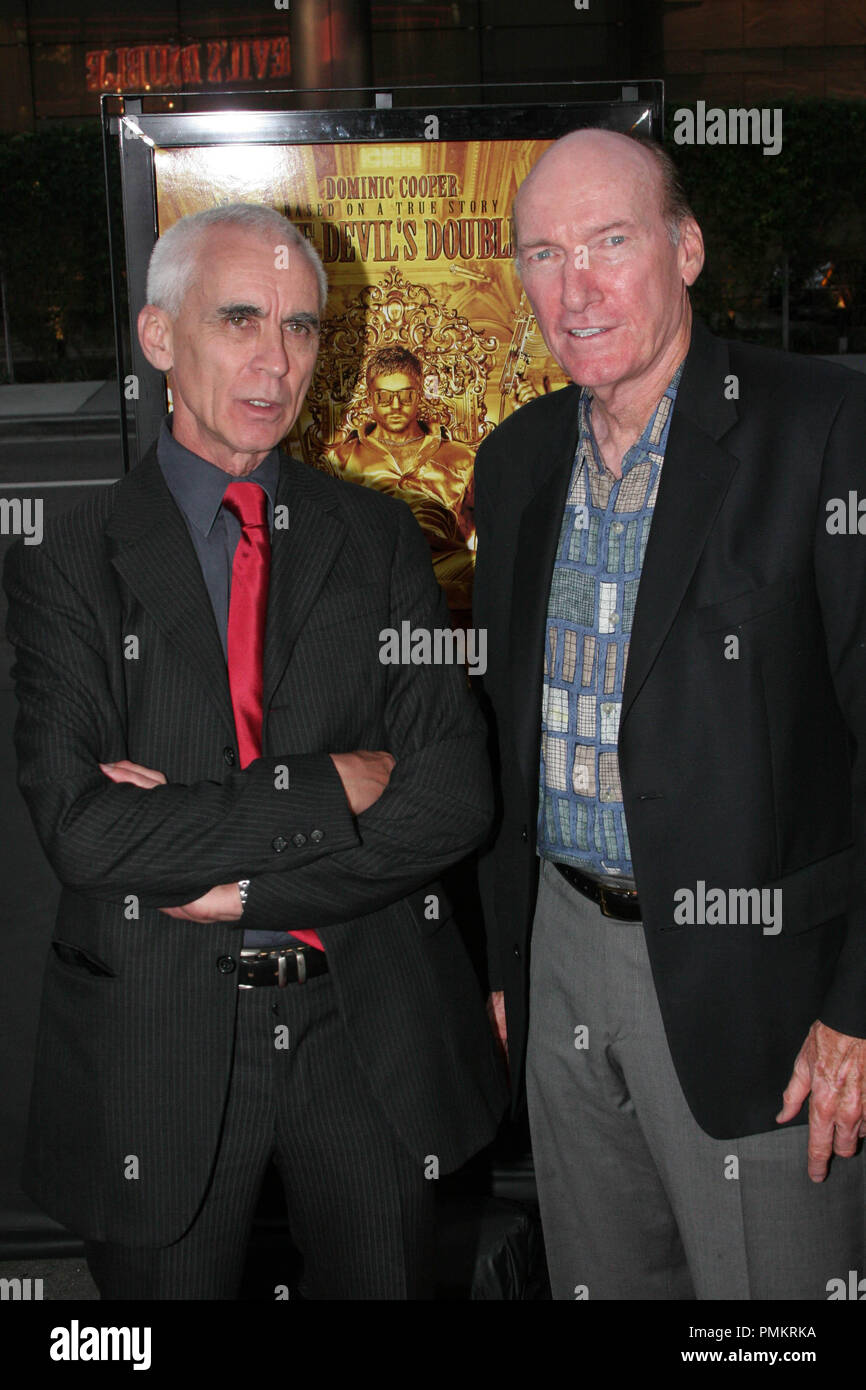 Director Lee Tamahori and Ed Lauter at the LA Special Screening of Lionsgate's 'The Devil's Double' at the 2011 Los Angeles Film Festival. Arrivals held at the Regal Cinemas L.A. Live 1 in Los Angeles, CA, June 20, 2011. Photo by: Richard Chavez / PictureLux Stock Photo