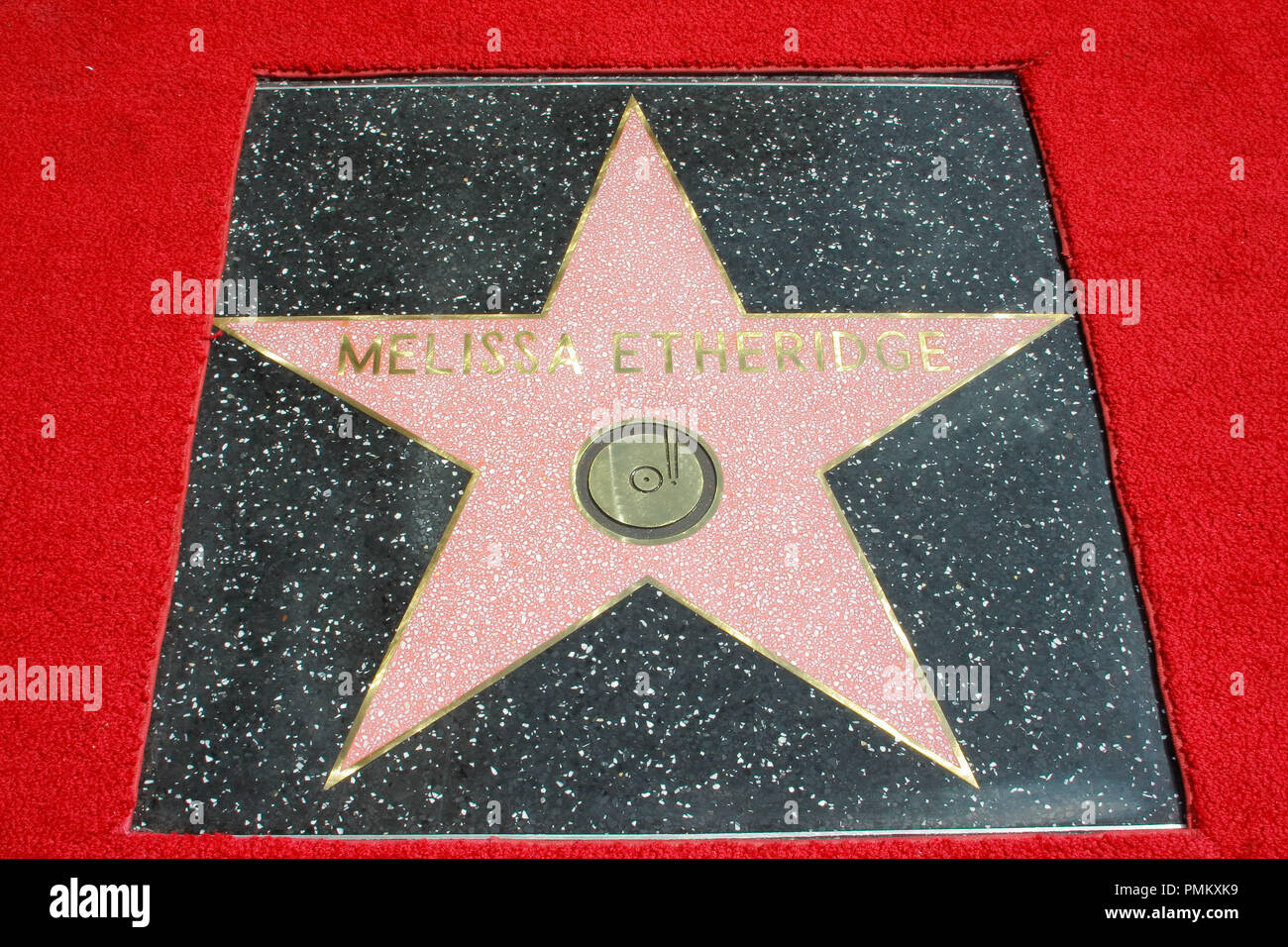 Melissa Etheridge's star on the Hollywood Walk of Fame in Hollywood, CA, September 27, 2011. Photo by Joe Martinez / PictureLux Stock Photo
