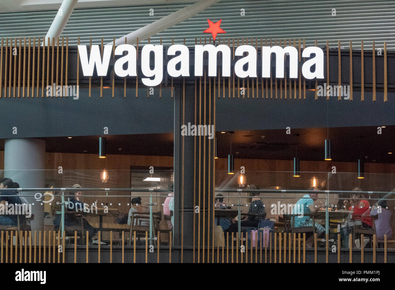 wagamama restaurant for fast foods in west quay shopping centre