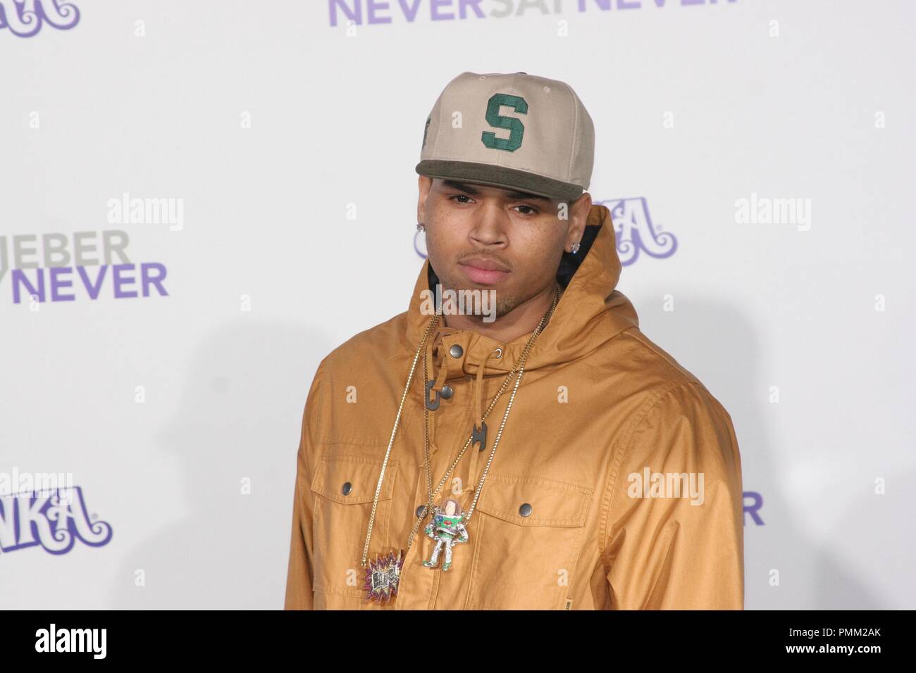Chris Brown at the Los Angeles Premiere of Paramount Pictures' "Justin Bieber: Never Say Never". Arrivals held at Nokia Theater L.A. Live in Los Angeles, CA. February 8, 2011. Photo by: Richard Chavez / PictureLux Stock Photo
