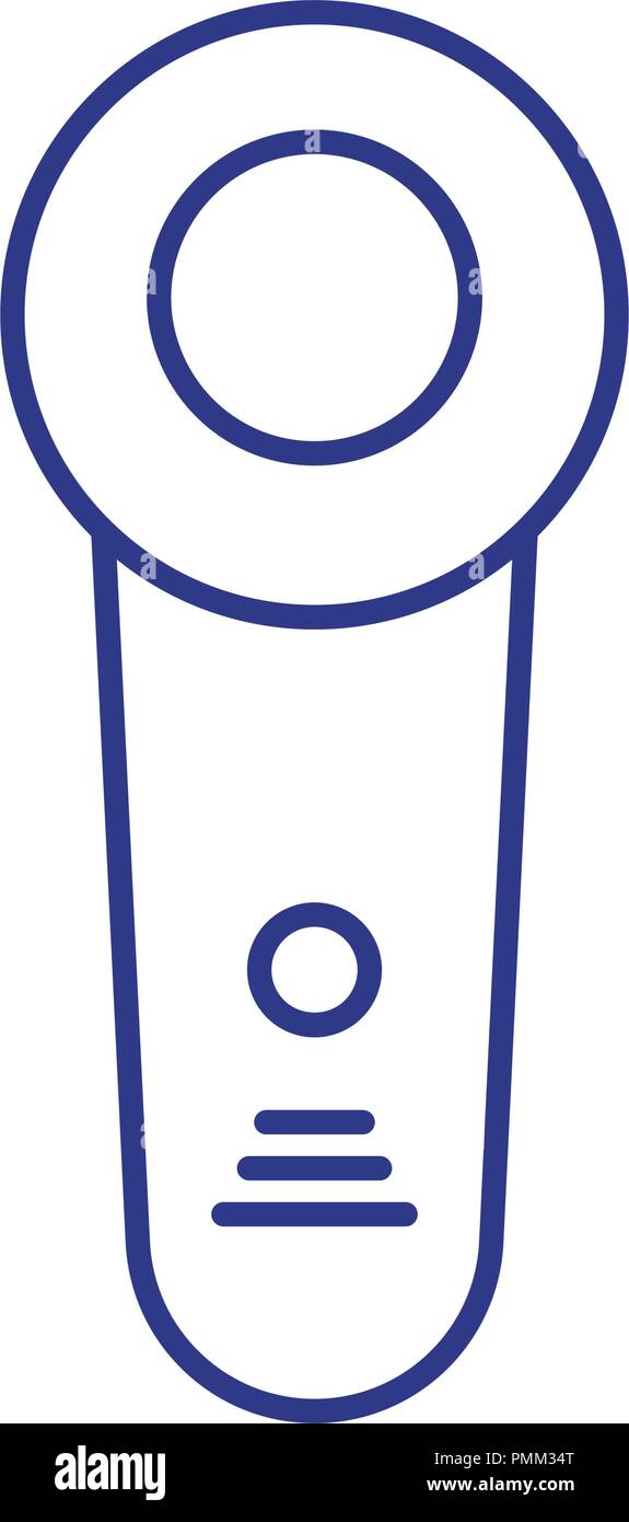 Thin line medical device icon - Linear style vector icon blue Stock Vector