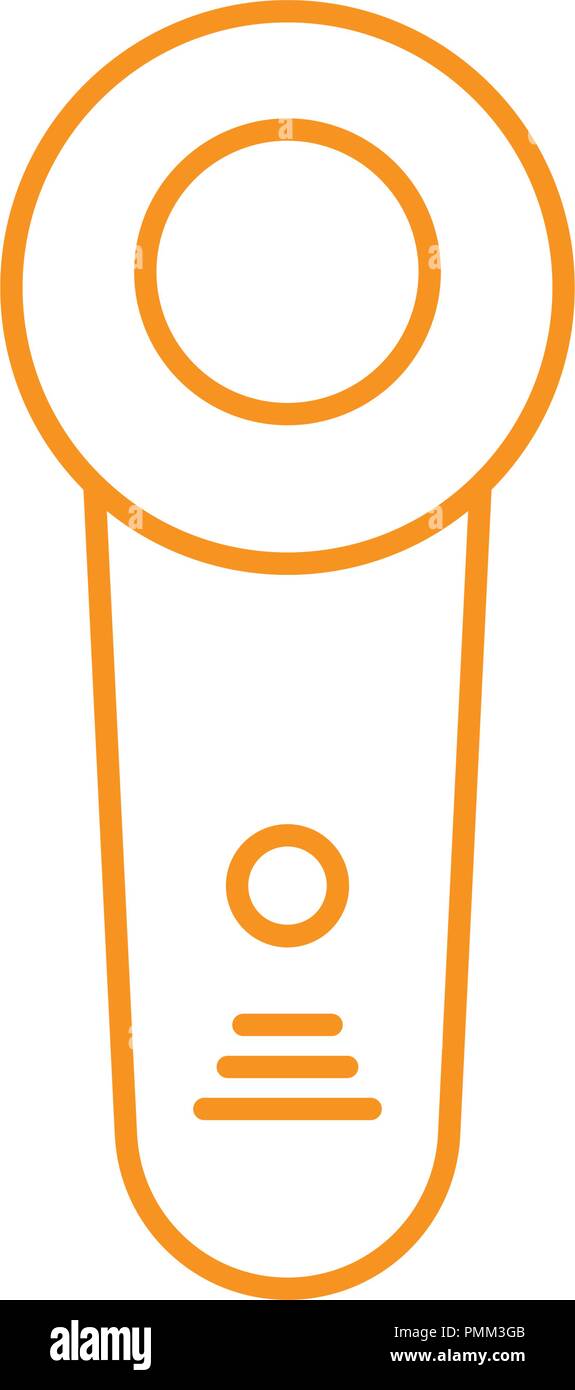 Thin line medical device icon - Linear style vector icon orange Stock Vector