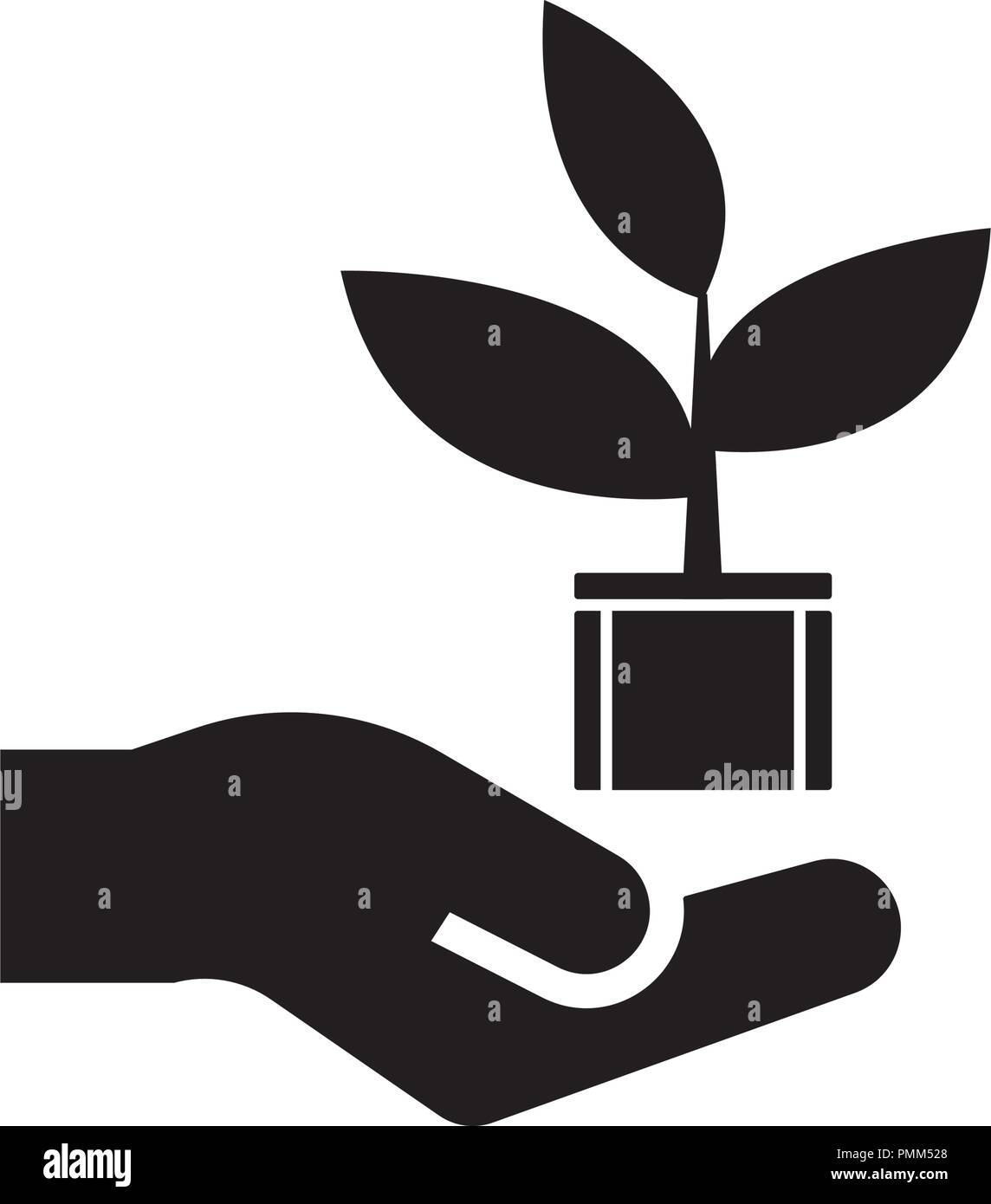 Growth concept glyph style vector icon black Stock Vector Image & Art ...