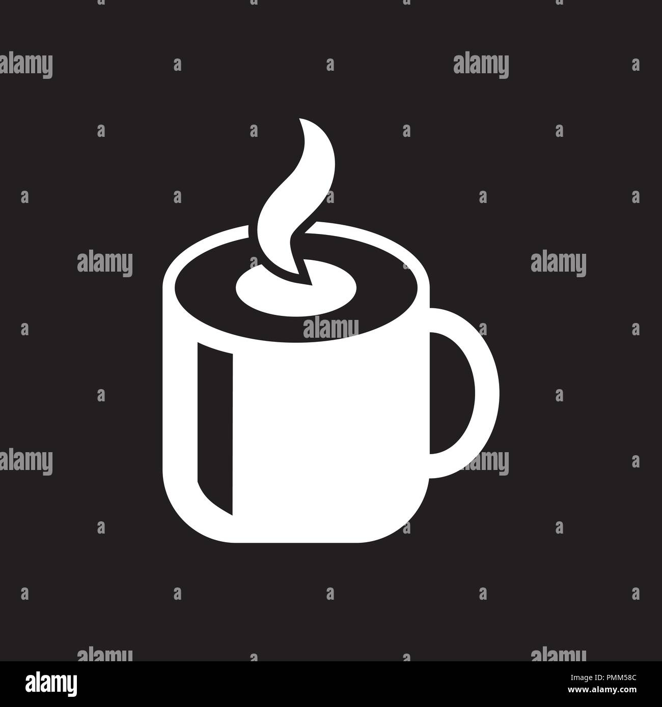 Coffee cup Icon Flat Style - Cup Vector - Mug Isolated Icon - Coffee ...
