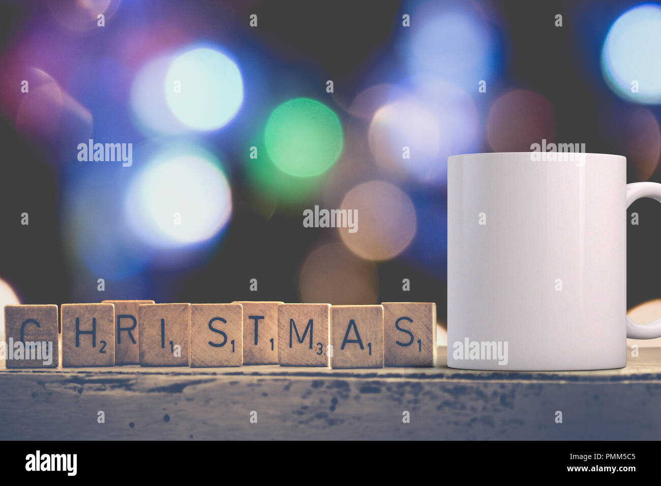 Download Christmas Mug Mock Up White Blank Coffee Mug To Add Custom Design Or Quote Perfect For Businesses Selling Mugs Just Overlay Your Quote Or Design On Stock Photo Alamy