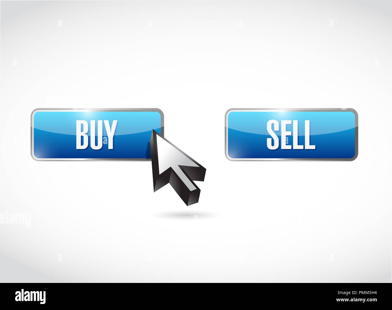 buy over sell click button. vector illustration. isolated over a white ...