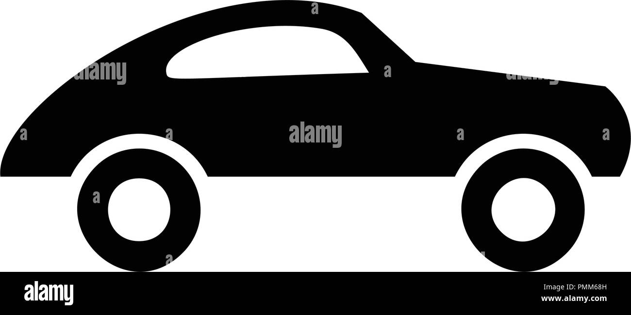 Retro car icon vintage vector black Stock Vector Image & Art - Alamy