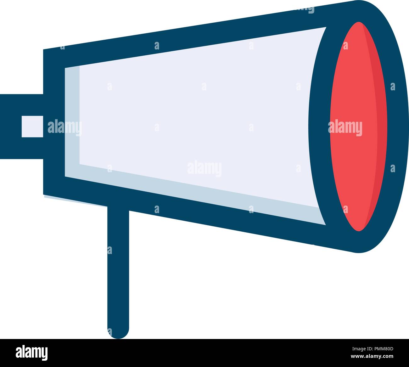 Loudspeaker icon vector - linear colorful flat style Stock Vector