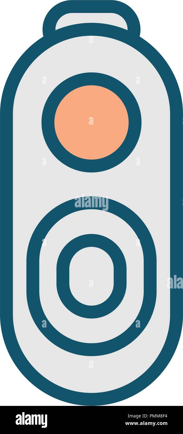 Line art mix colorful mobile camera icon vector Stock Vector