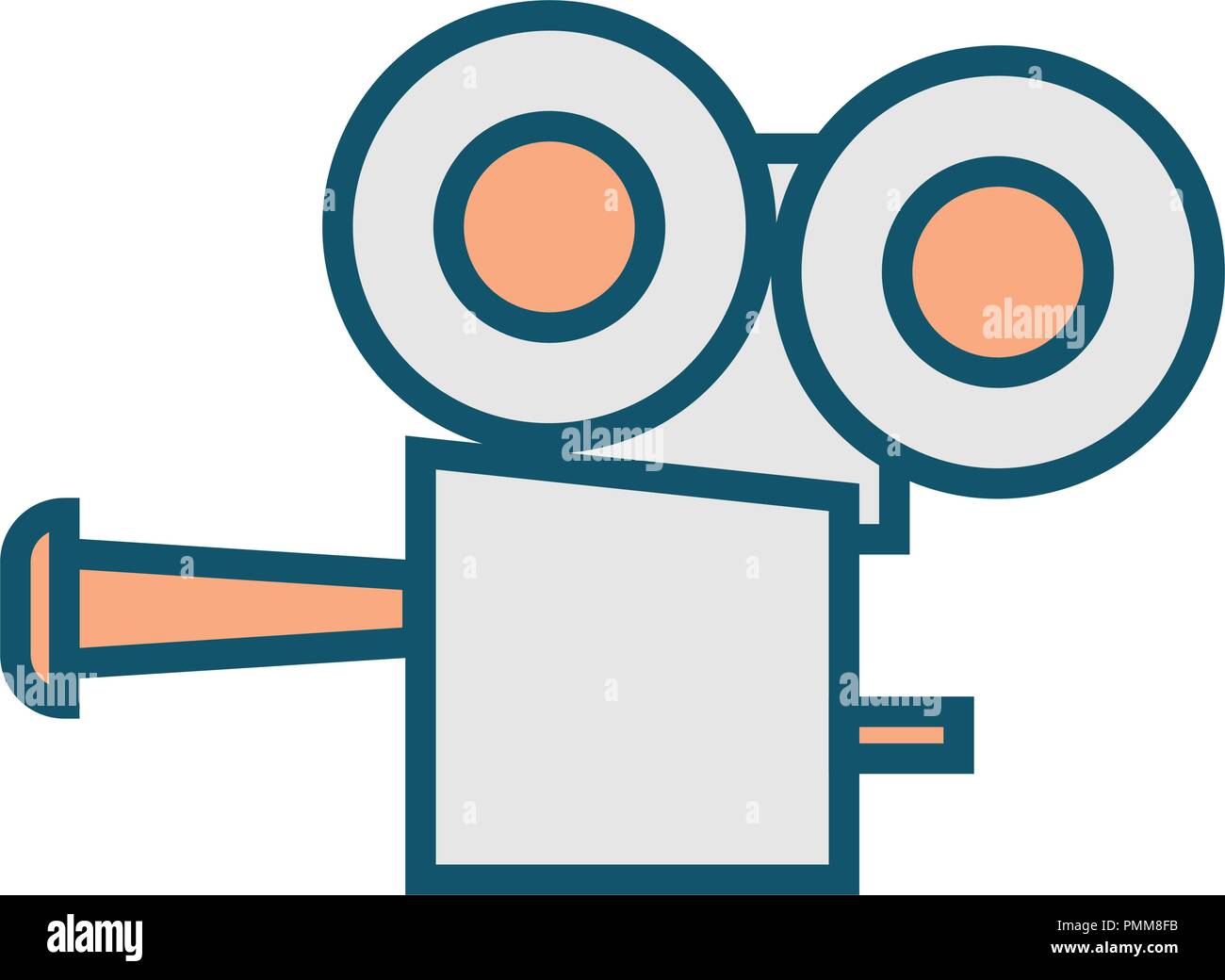 Video mix colorful camera icon vector Stock Vector