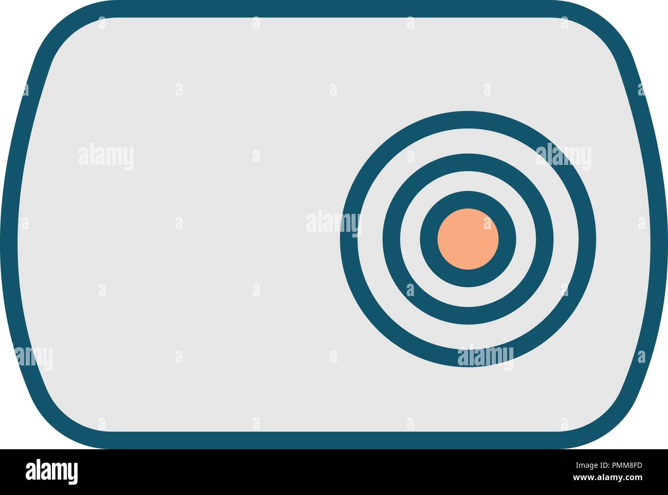 Linear mix colorful photo camera icon vector Stock Vector