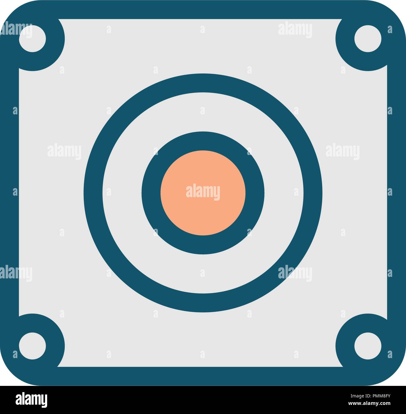 Line mix colorful photo camera icon vector Stock Vector