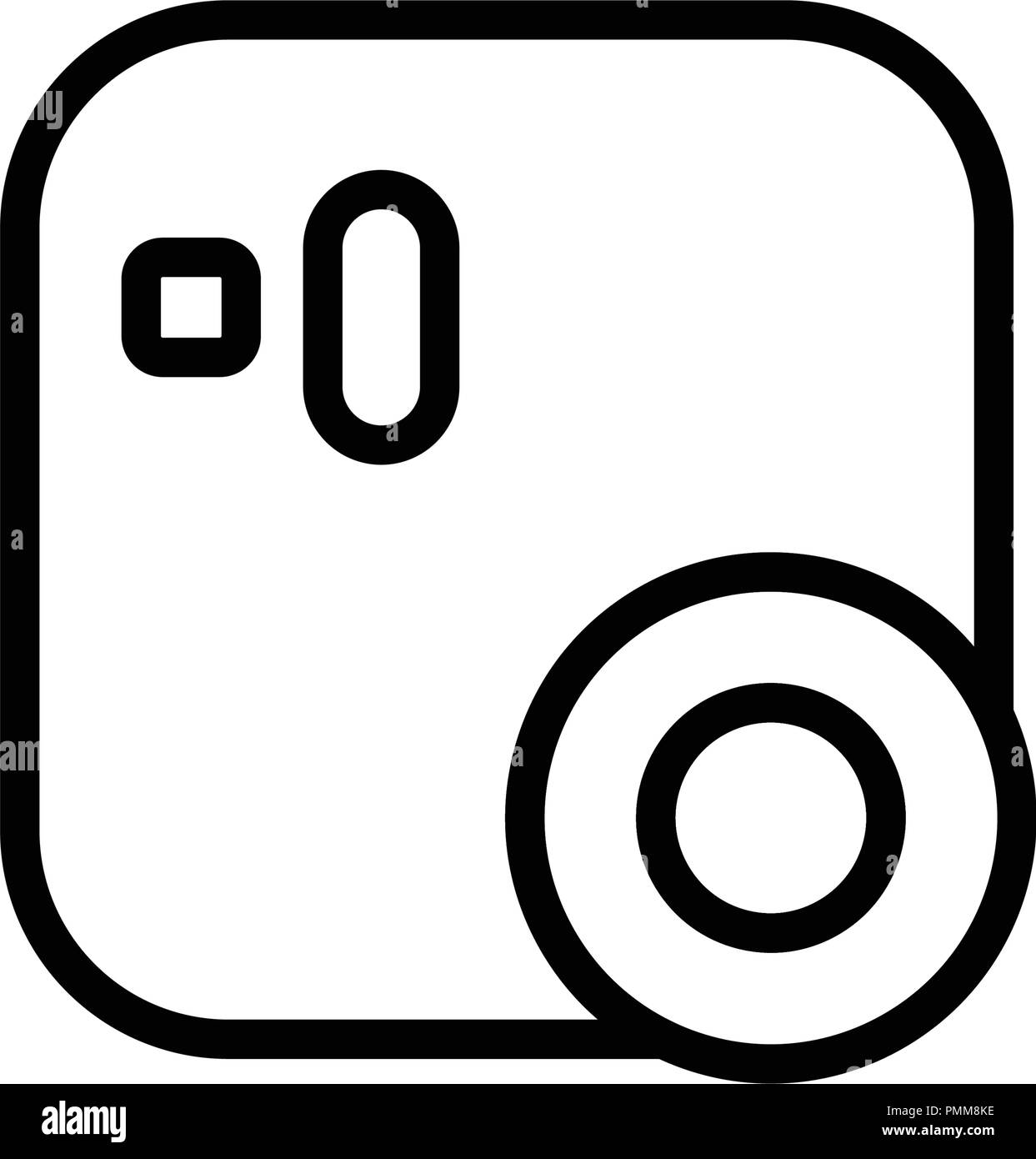 Photo camera linear icon vector Stock Vector Image & Art - Alamy