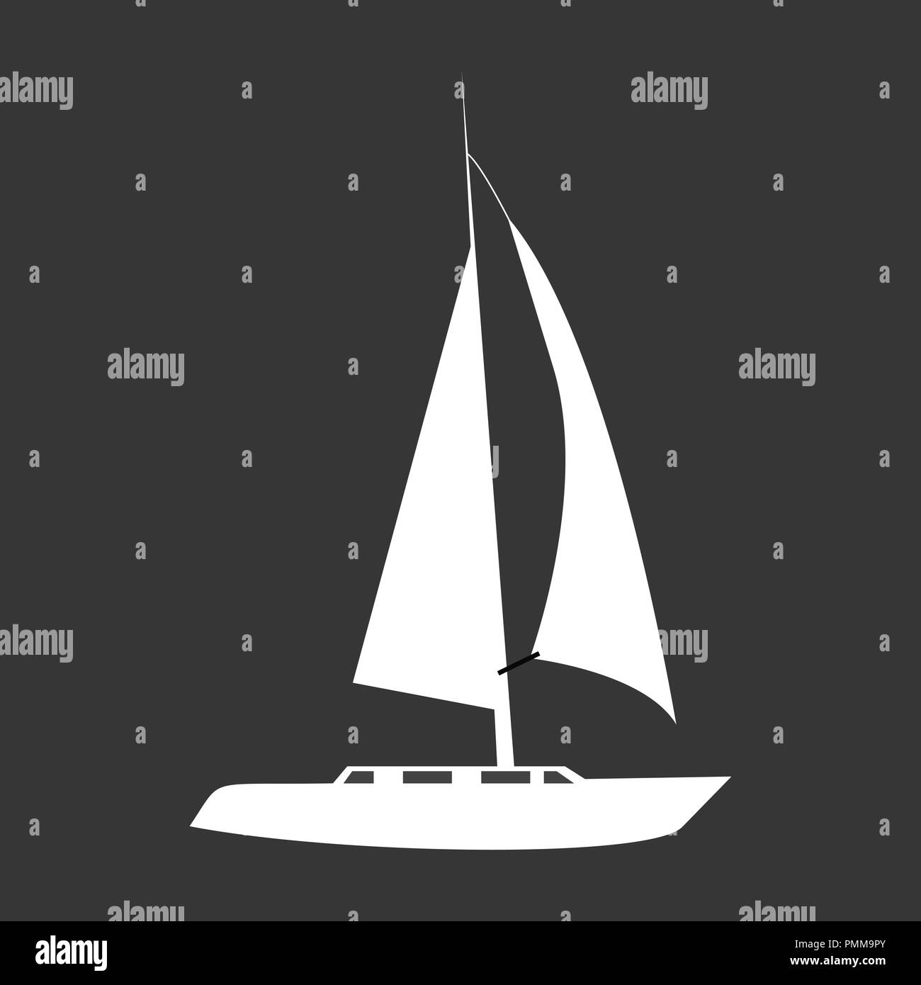 Boat icon vector Stock Vector Image & Art - Alamy
