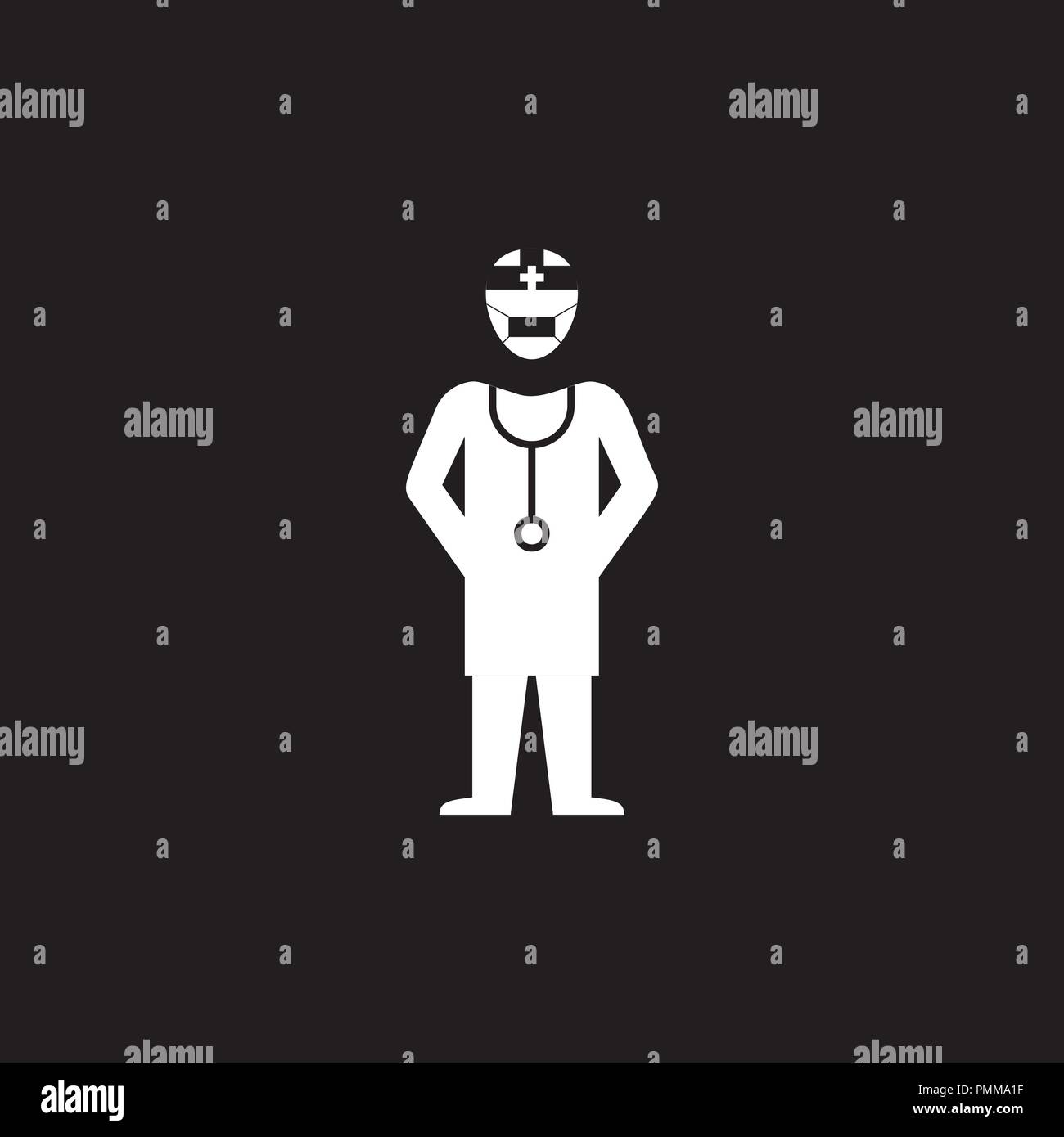 Doctor Assistant Vector White Stock Vector Image & Art - Alamy