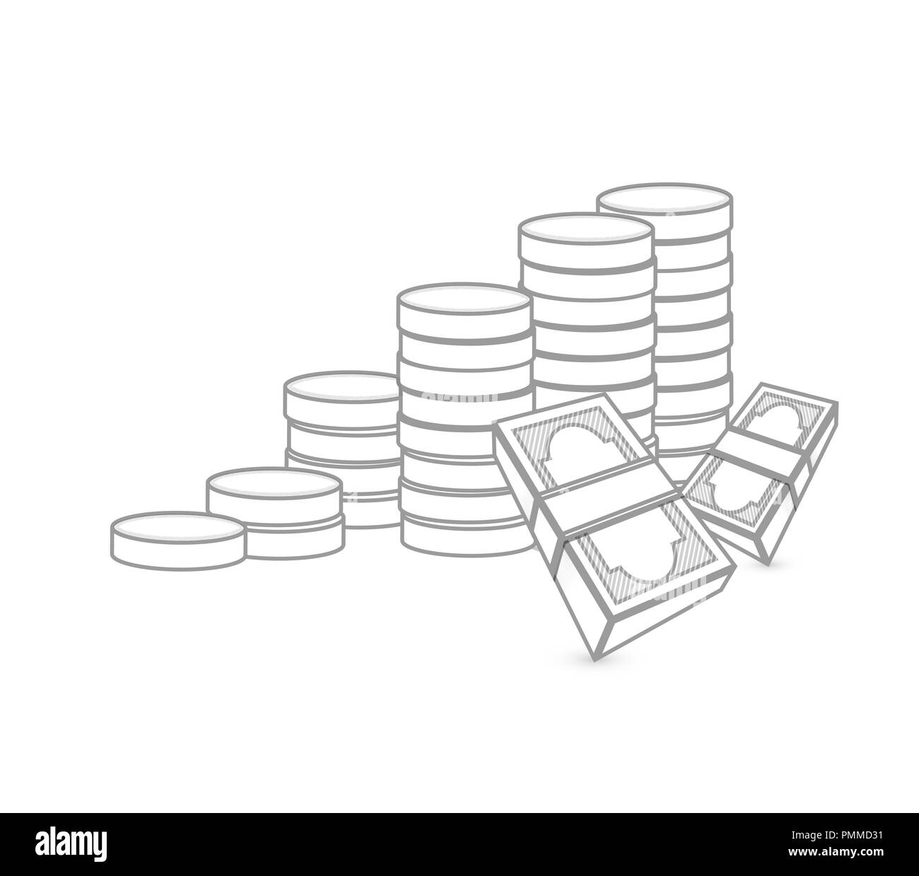 Usd coins Black and White Stock Photos & Images - Alamy